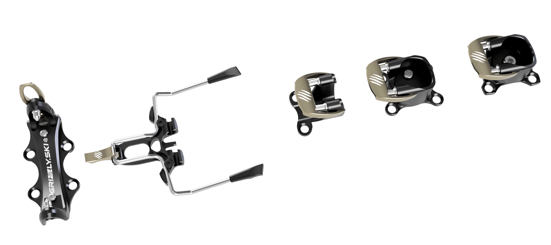 GRIZZLY GR 48 ski touring binding – lightweight, durable, ISMF certified